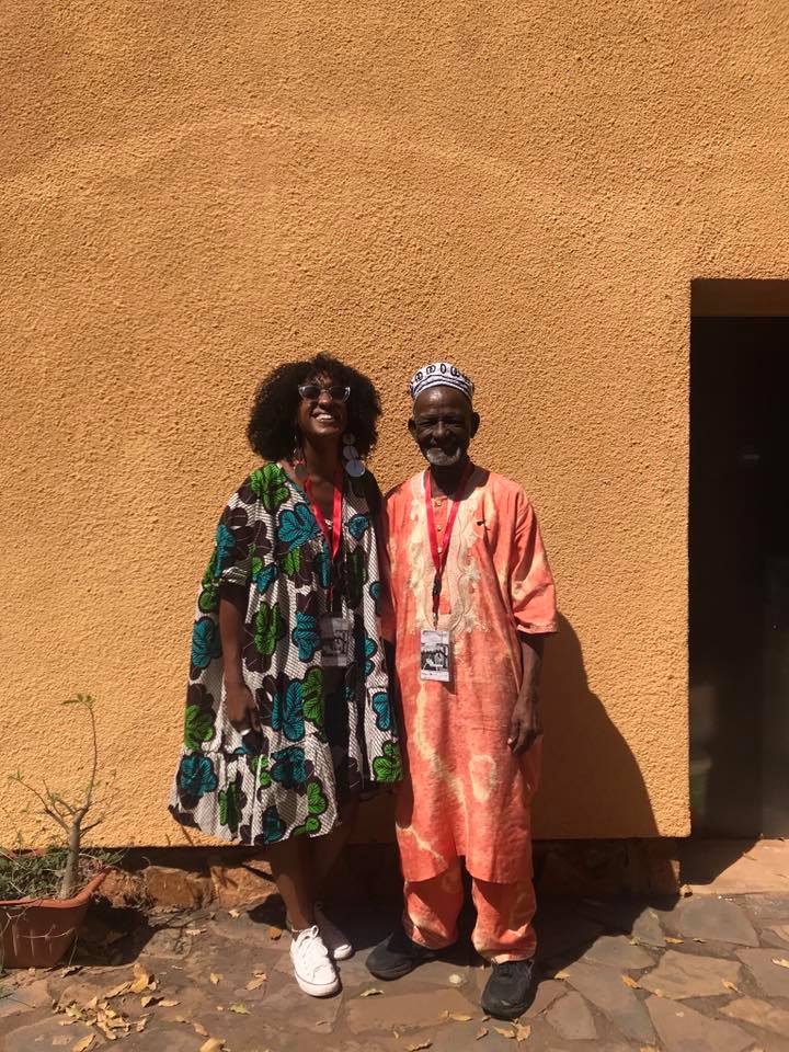 Sarah Waiswa with James Barnor at Bamako Biennale